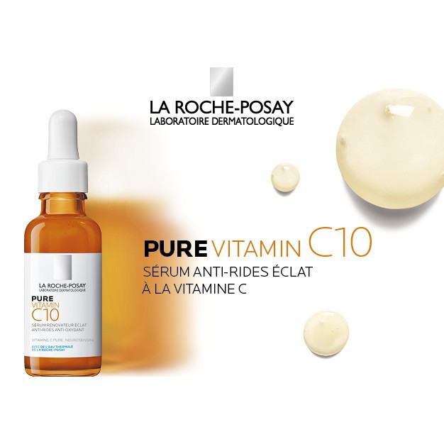 La Roche-Posay Pure Vitamin C10 - Serum C Nguyên Chất Cho Da Nhạy Cảm 30ml