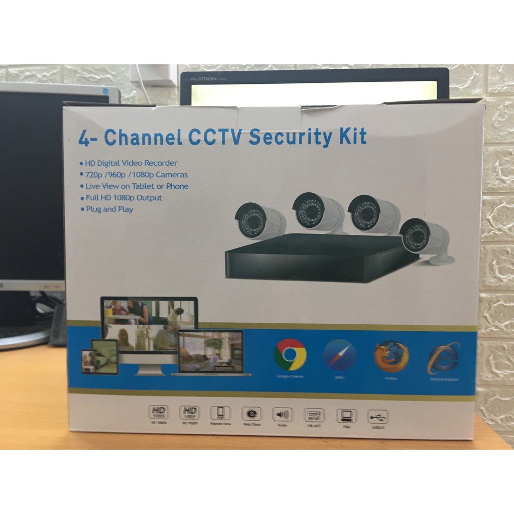 Bộ Kit Camera AHD 2.0Mp Full HD - Trọn Bộ Camera AHD 4 Kênh | BigBuy360 - bigbuy360.vn