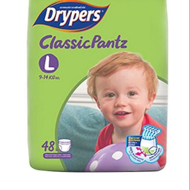 Tã quần Drypers ClassicPantz Gói Đại M58/L48/XL44/XXL42