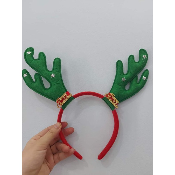 Cài nhung Noel mềm mại người tuyết/ sừng tuần lộc | BigBuy360 - bigbuy360.vn