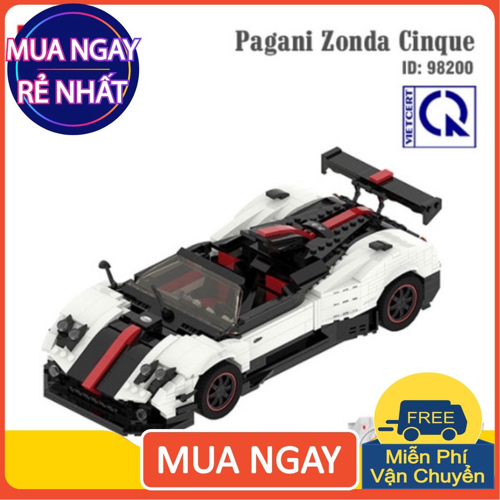Bộ đồ chơi lắp ghép siêu xe- Lego lắp ghép xe Pagani Zonda điều khiển từ xa- Hàng cao cấp- Bảo hành 12 tháng toàn quốc