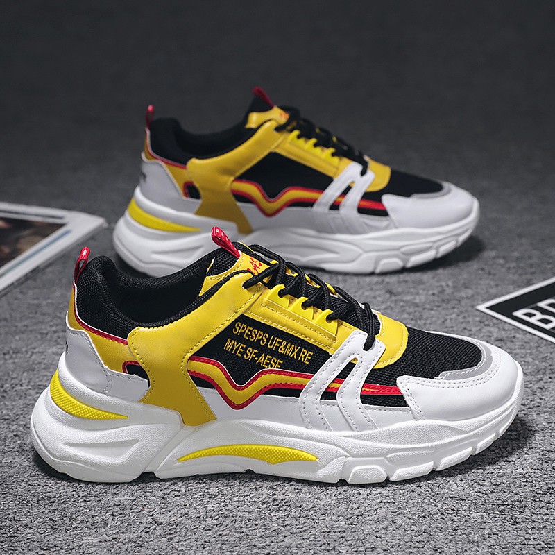 Giày Sneaker Nam G09 Màu Vàng Phong Cách | BigBuy360 - bigbuy360.vn