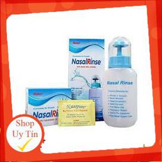 Bình rửa mũi người lớn NasalRinse_[Tặng kèm 10 gói muối rửa mũi]