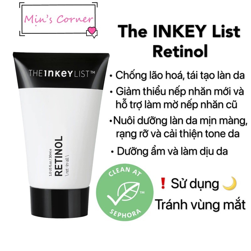 (Bill US) Tinh Chất Chống Lão Hóa THE INKEY LIST Retinol Anti-Aging Serum 30ml