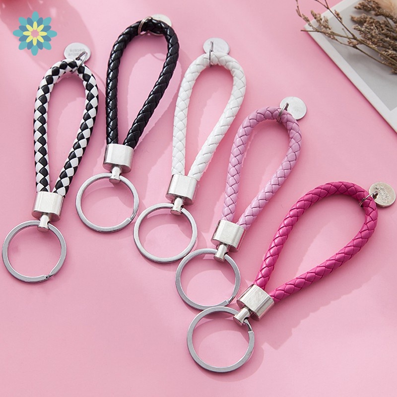 Móc Chìa Khóa Bằng Da Thiết Kế Nhỏ Nhắn Xinh Xắn