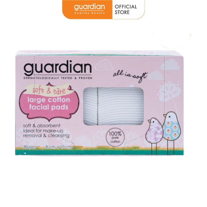 Bông tẩy trang lớn Guardian hộp (80 miếng)
