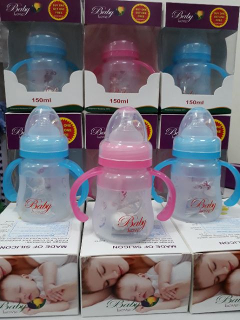 Bình sữa cổ rộng Baby Love/ Gb baby 150ml/ 240ml ( tặng 1 núm ti)