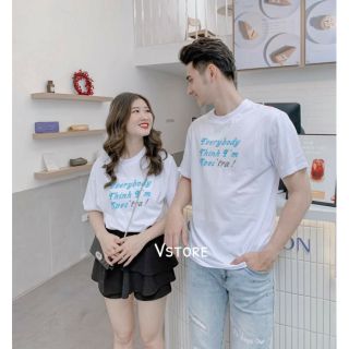 áo đôi, áo cặp chữ xanh