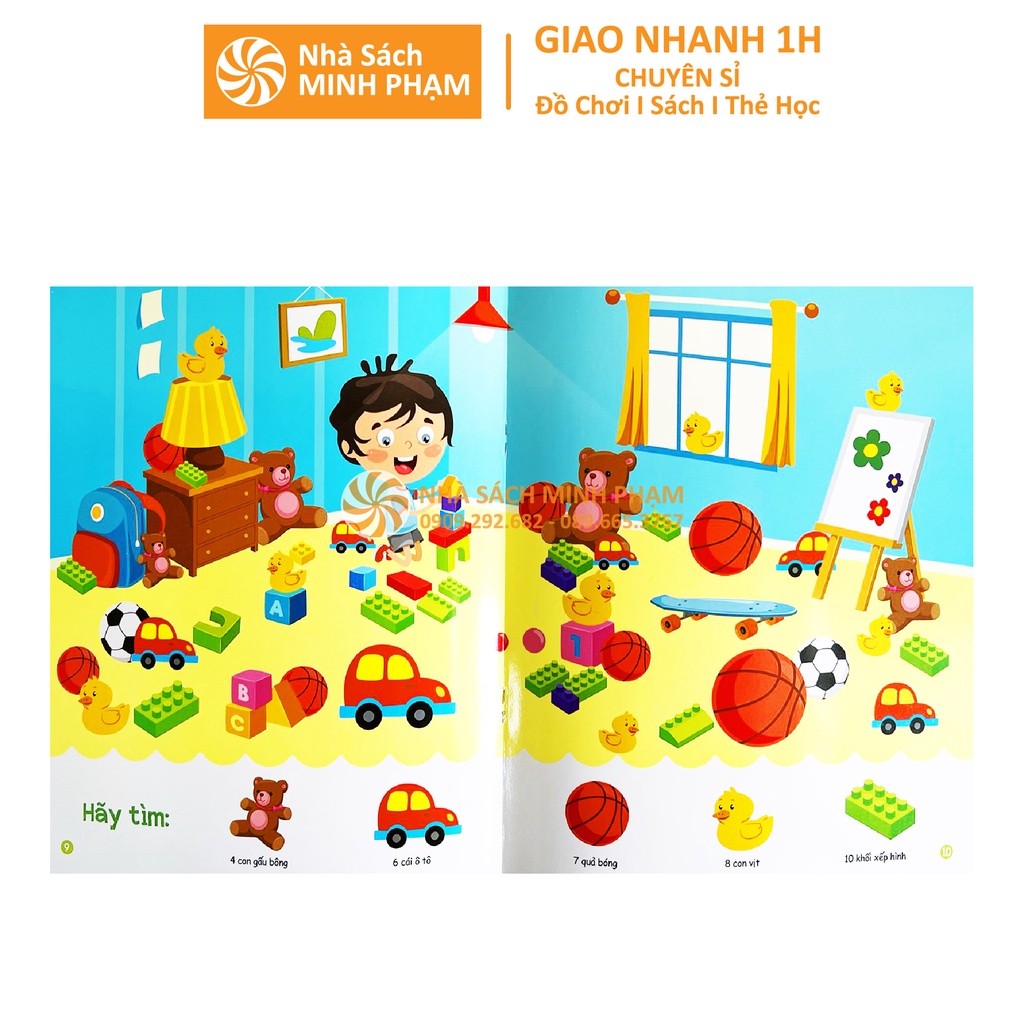 Sách - Bộ 4 quyển viết xóa được Wipe Clean trò chơi nối số tìm kiếm thông minh luyện viết không sợ sai