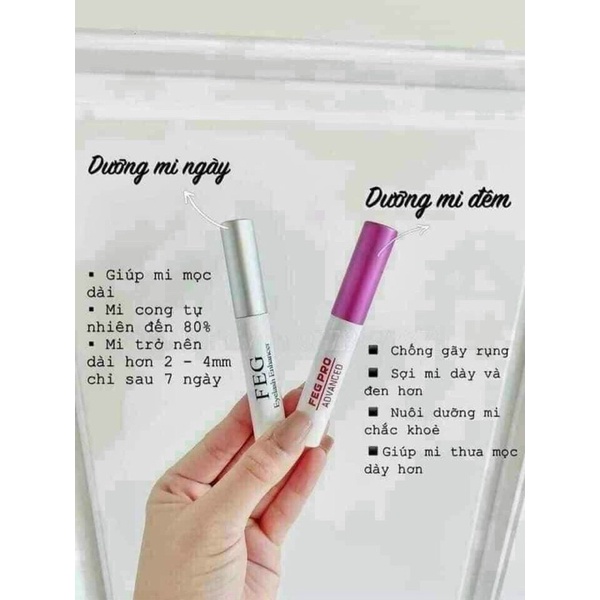 Dưỡng Mi FEG Compo Xanh Hồng chính hãng