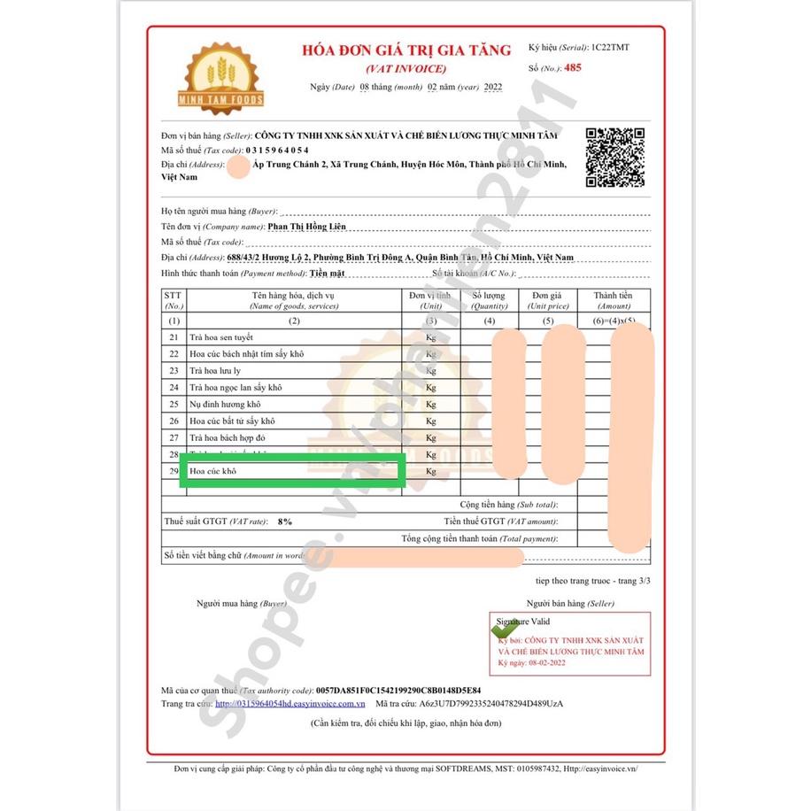 100g Hoa cúc thơm ngọt chuyên dùng nấu nước sâm