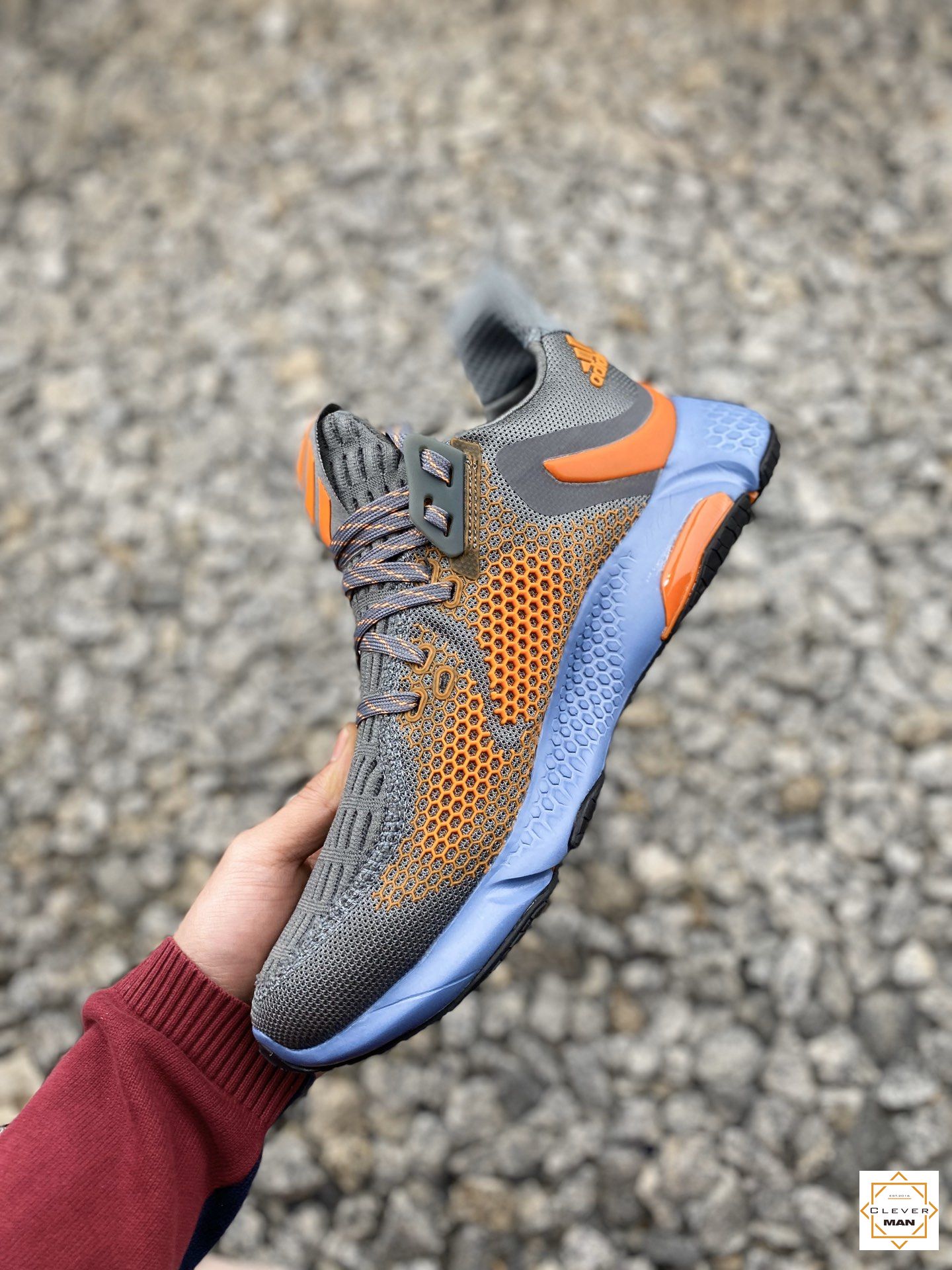 (FREESHIP+ QUÀ TẶNG) Giày thể thao sneaker ALPHABOUNCE INSTINCT M 2020 màu Xám cam