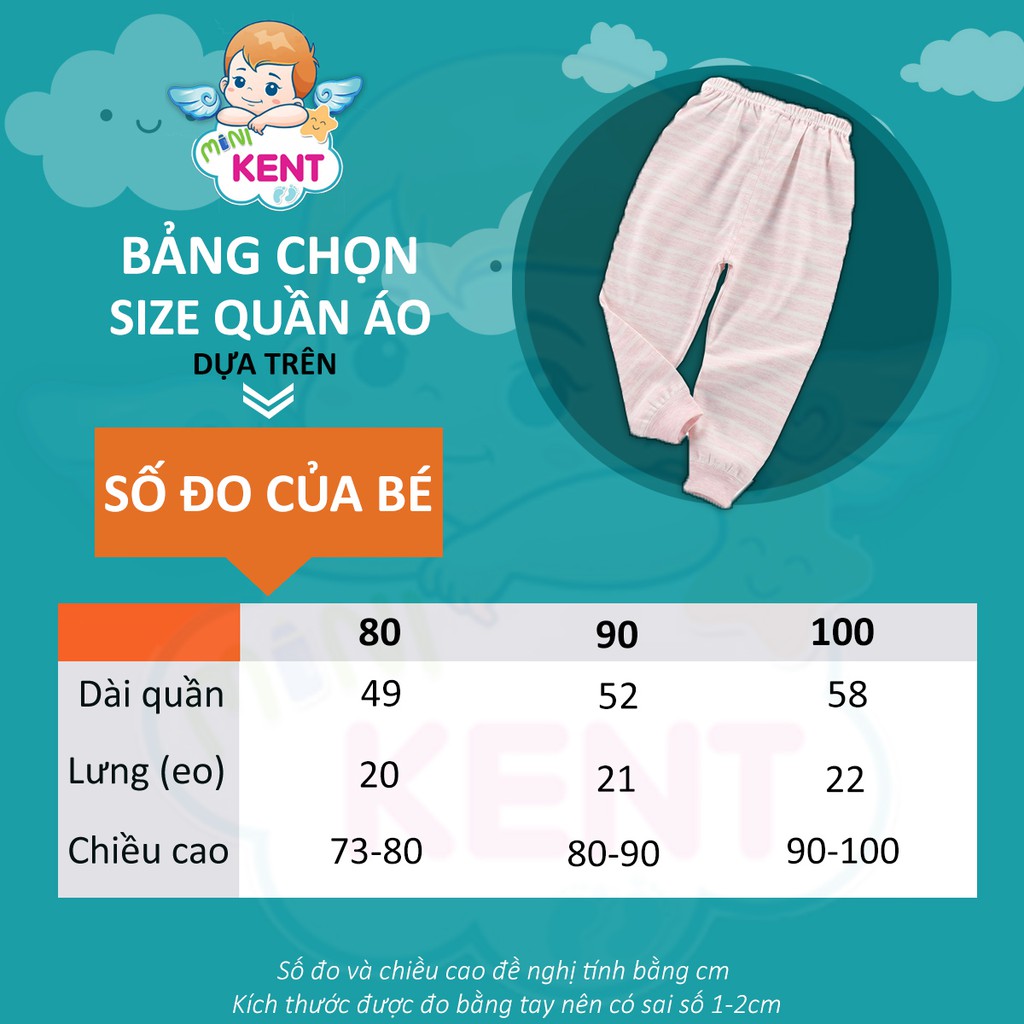 Quần cotton dài cao cấp cho bé