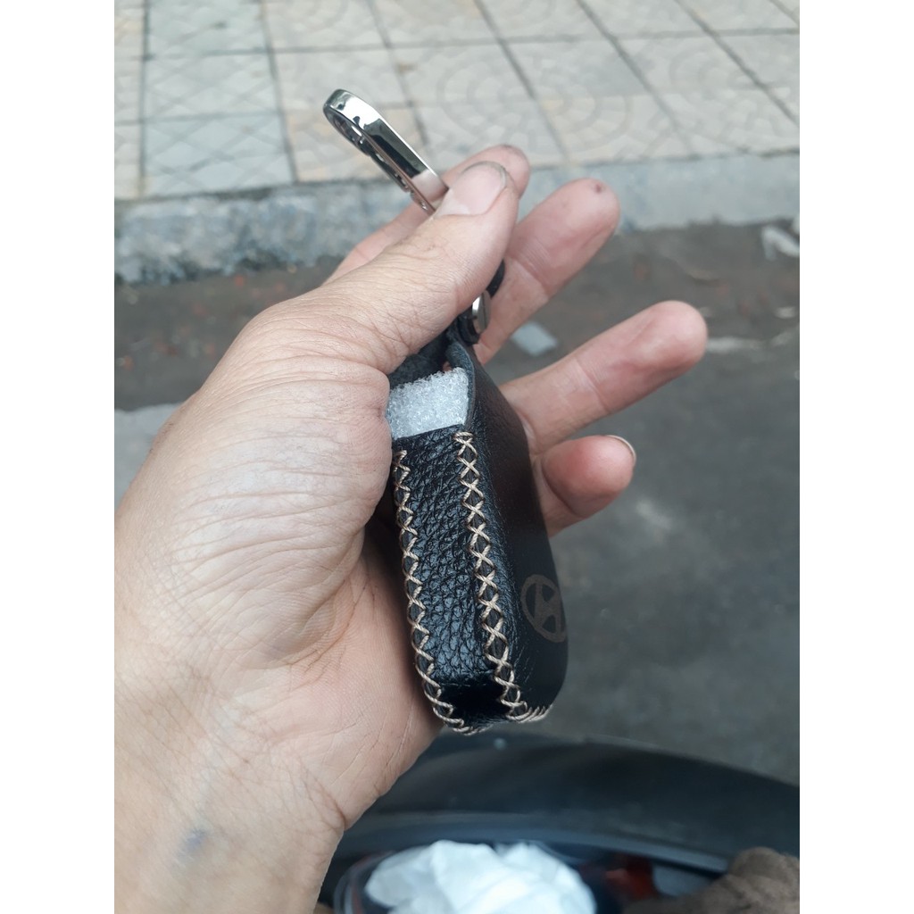 Combo bọc cần số phanh tay chìa khóa các dòn xe hyundai Accent AT da bò thật