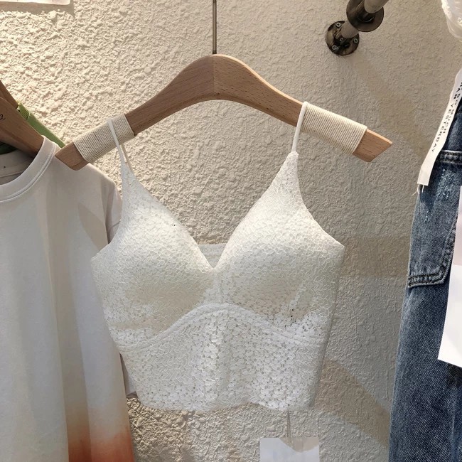 Áo Nữ Bra Croptop Ren Hoa Dây Mảnh Sexy Thoáng Mát FLA03 | BigBuy360 - bigbuy360.vn