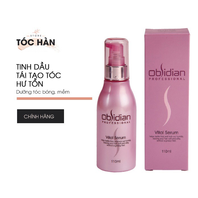 Dầu dưỡng tóc uốn mềm mượt thơm lâu Obsidian Vital Serum 110ml Hàn Quốc chính hãng