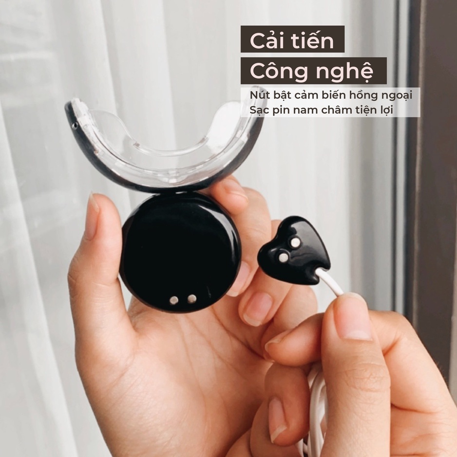 Máy làm trắng răng Smilee Extra tại nhà không gây ê buốt răng [nhập Đức chính hãng]