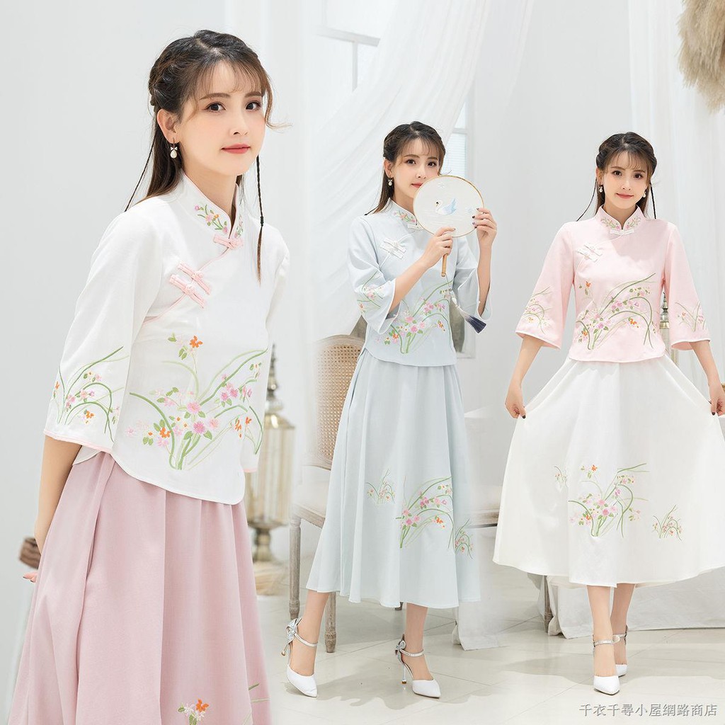 Bộ Hán Phục Cách Tân Thời Trang Mùa Xuân Dành Cho Nữ