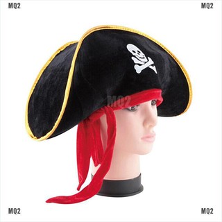 [MQ2]Hot Pirate Captain Hat Skull Crossbone Cap Costume Fancy Dress Party Halloween
