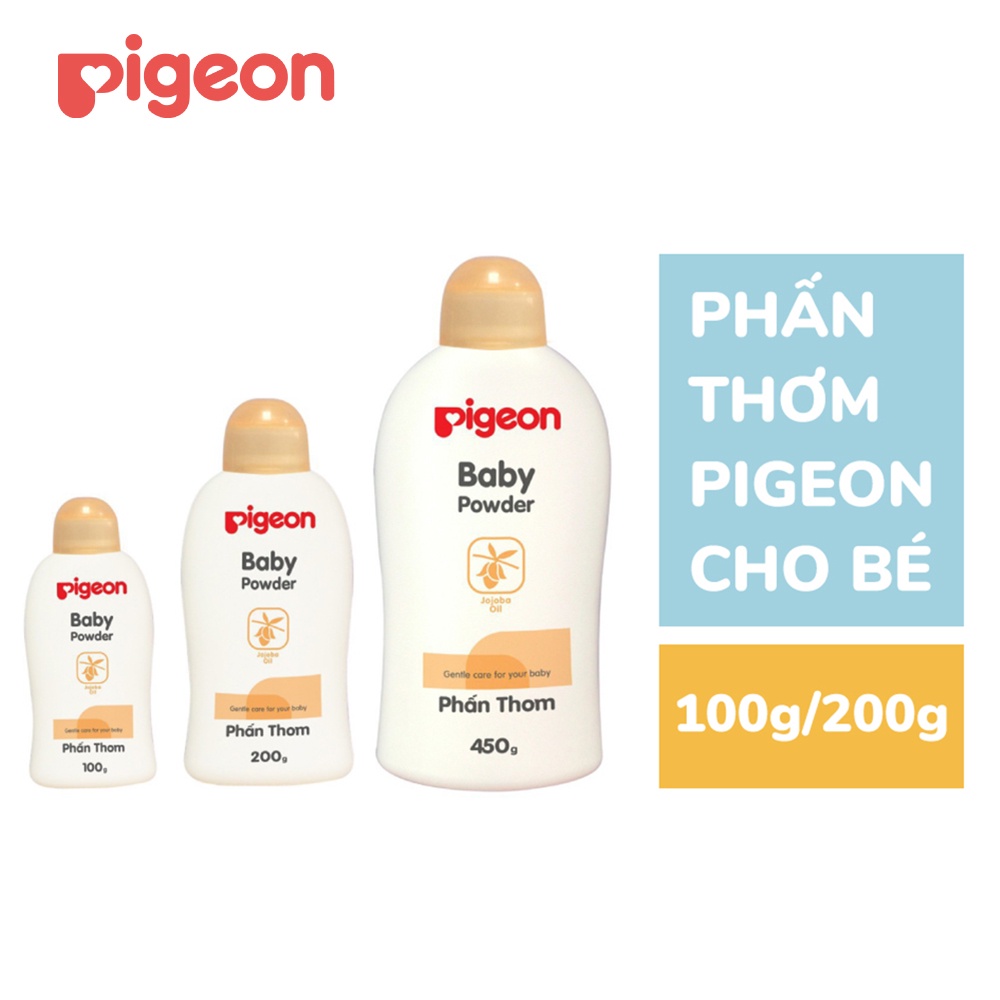 [Chính Hãng] Phấn thơm em bé Pigeon nắp màu 100g / 200g