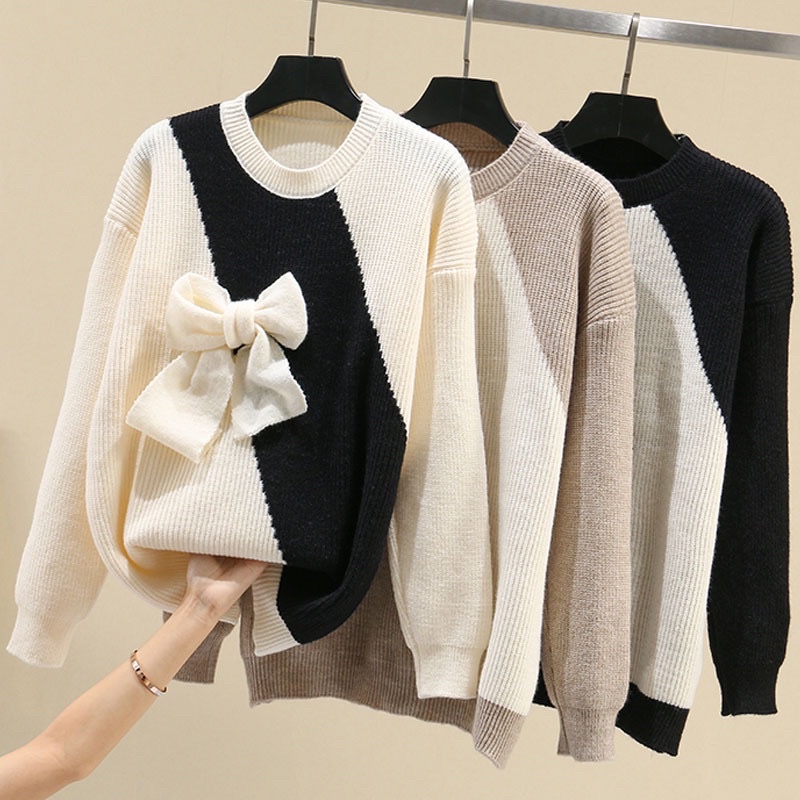 2022/ 612. ÁO LEN NƠ, ÁO SWEATER NỮ SIÊU XINH, ÁO LEN NƠ NGỰC DỄ THƯƠNG