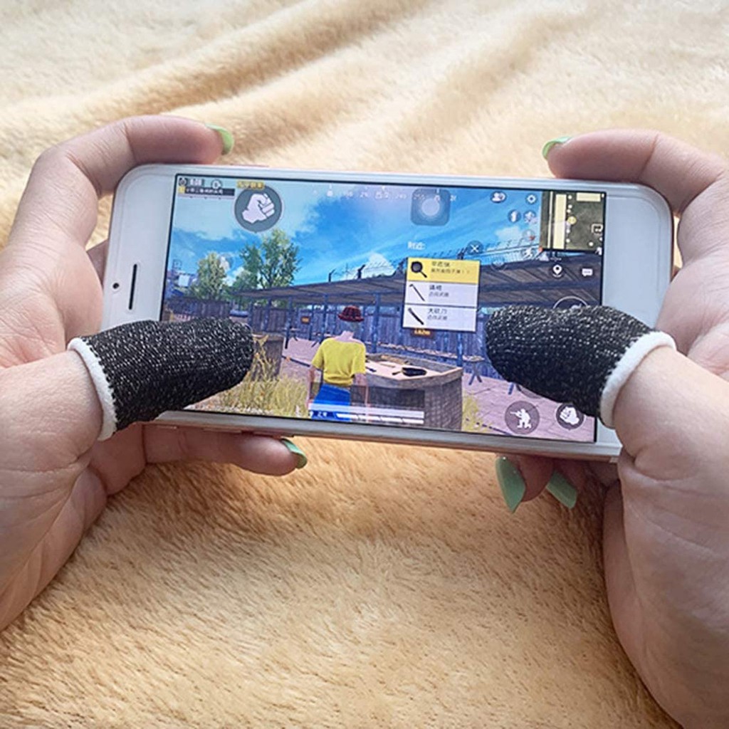 Bộ 2 bọc ngón tay cảm ứng chơi game mobile 2.0 siêu mỏng thoáng khí chống trượt ra mồ hôi và xây xước màn hình