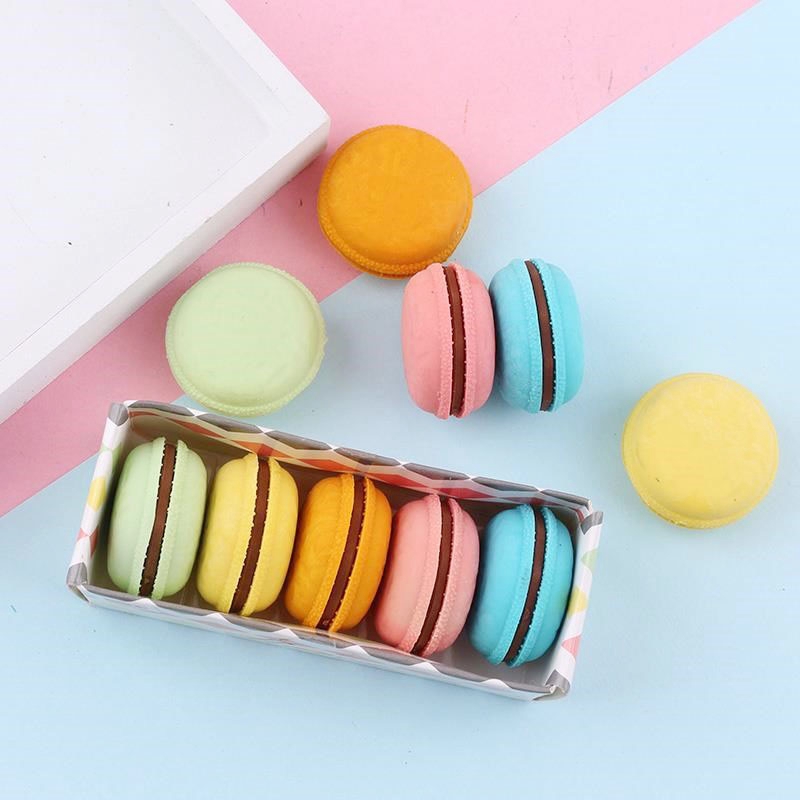 Cục tẩy hình bánh macaron dễ thương