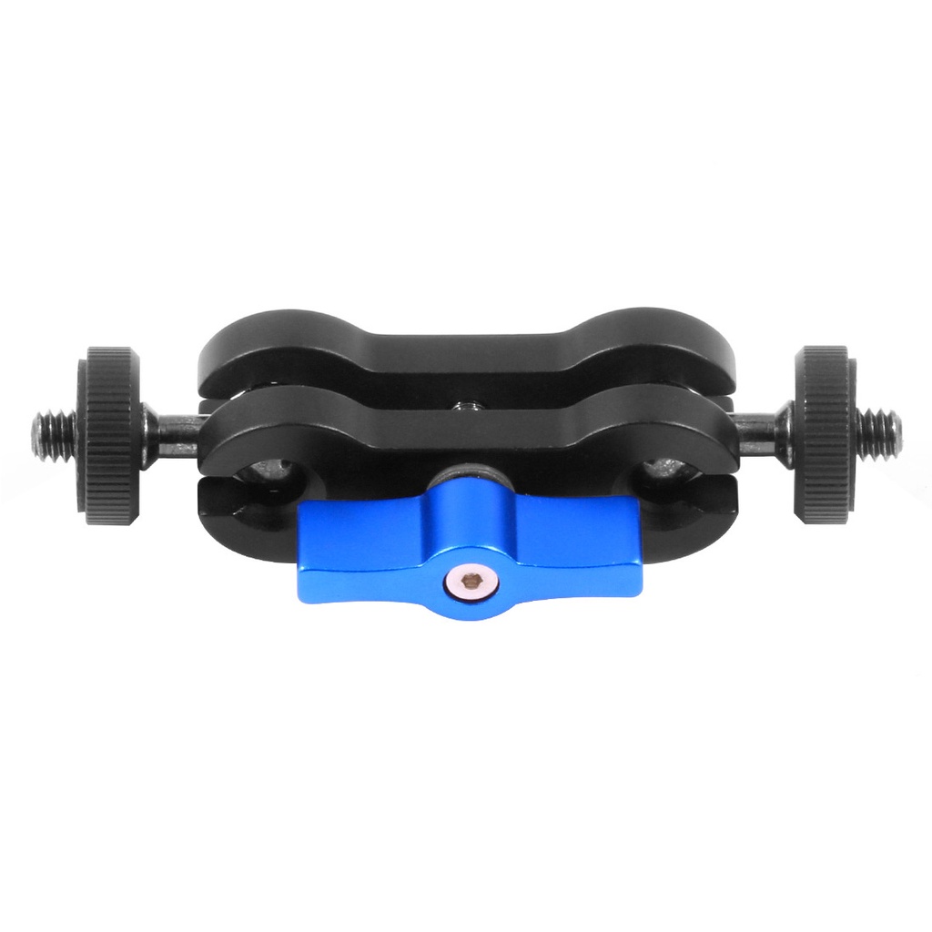 Giá Đỡ Máy Ảnh Đầu Bi Đôi Xoay 360 Độ Đa Năng Chuyển Đổi 1 / 4 "Cho Đèn LED / Màn Hình DSLR