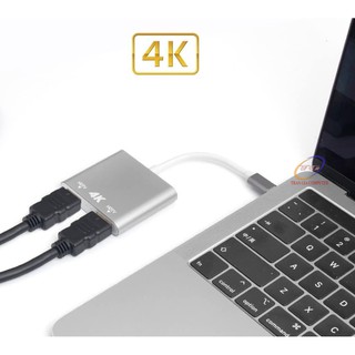 CÁP USB TYPE-C RA 2 CỔNG HDMI ONTEN OTN-9175B