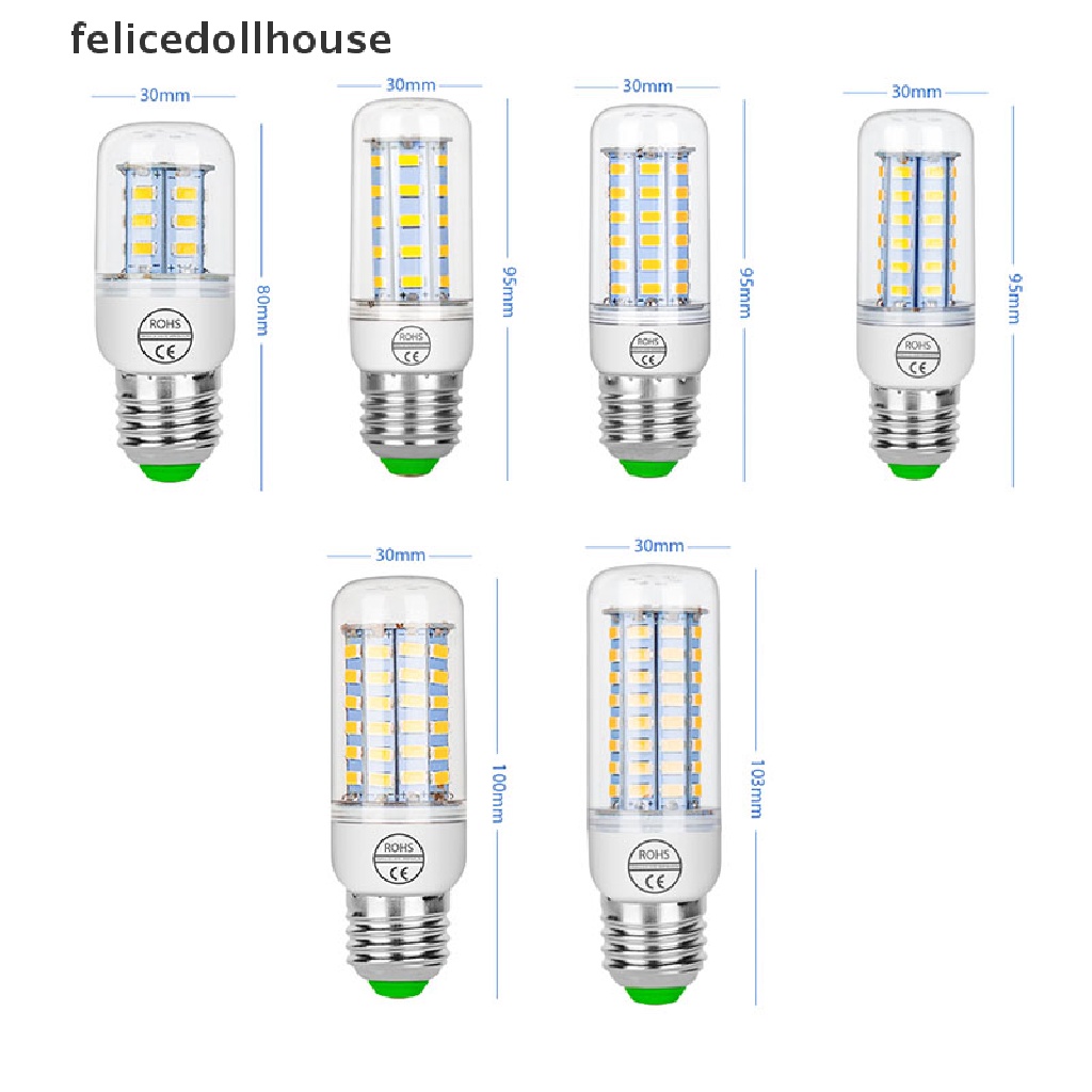 Bóng đèn LED trái bắp E27 E14 24 36 48 56 69 72LEDS 5730 SMD chất lượng