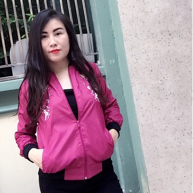 Áo gió 2 lớp dáng bomber Quảng Châu