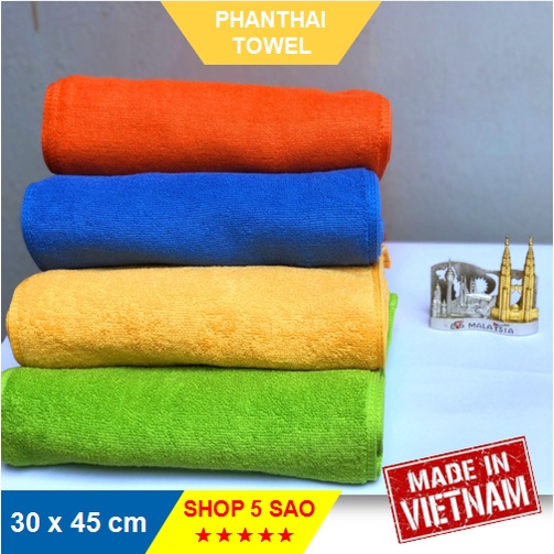 [RẺ VÔ ĐỊCH] Khăn bông rửa mặt loại một màu 30cmx45cm (60g) #khanmat #khanbong