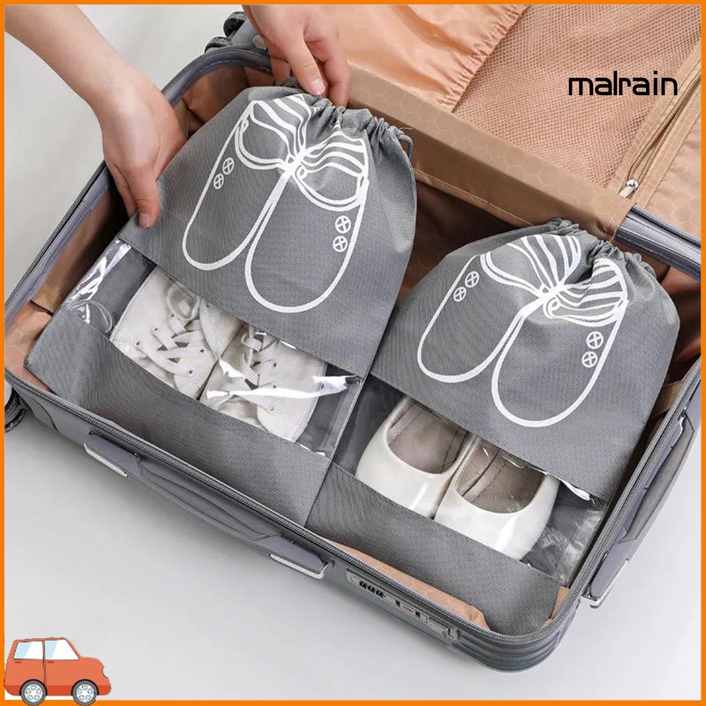 Túi Đựng Giày Bằng Vải Không Dệt Trong Suốt Chống Nước Chống Bụi