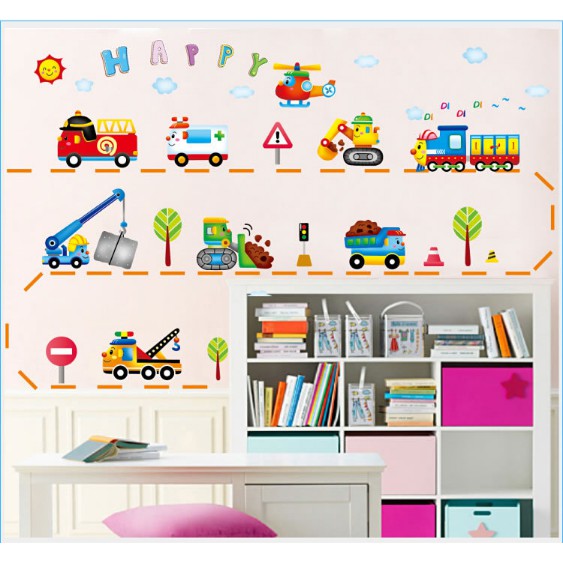 COMBO 2 tâm Decal trang trí tường chống thấm nước