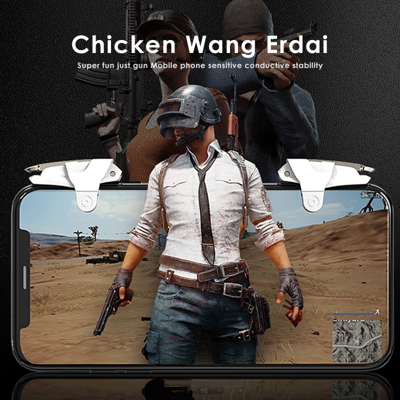 Set 2 Kẹp Hỗ Trợ Chơi Game Pubg L1R1 Gắn Điện Thoại