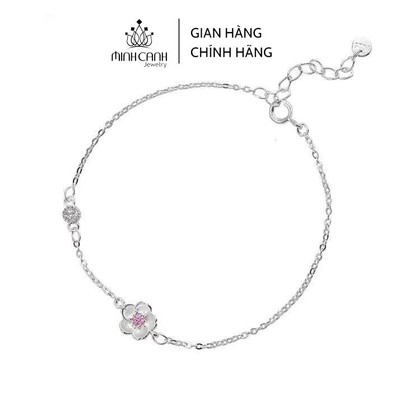 Vòng Tay Bạc Hoa Anh Đào Nhỏ Xinh - Minh Canh Jewelry