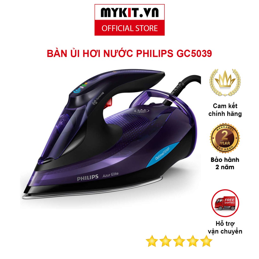 [Hàng Chính Hãng] BÀN ỦI HƠI NƯỚC PHILIPS GC5039 - MYKIT.VN