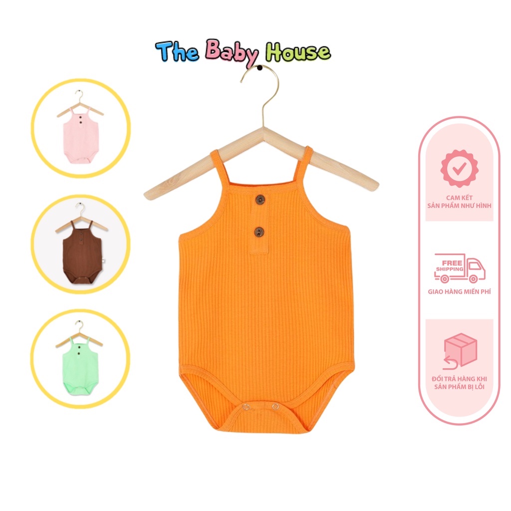 Bộ Áo Liền Thân Cho Bé  𝐅𝐑𝐄𝐄𝐒𝐇𝐈𝐏 Bodysuit Không Tay Phong Cách Đơn Giản Thoải Mái Dễ Thương Cho Bé Trai Bé Gái