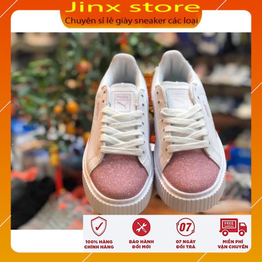 sale lớn nhất 12-12 [Hot Trend ] Giày thể thao Puma nhũ hồng 1.1 -Jinx Store > *