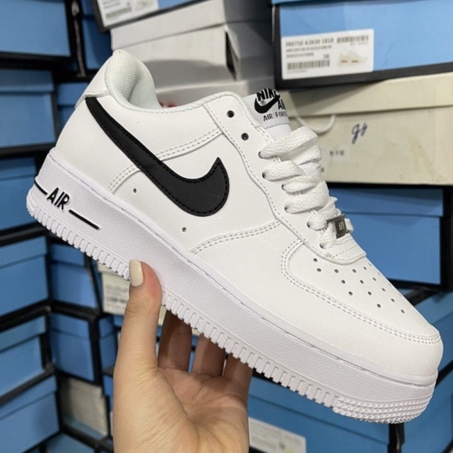 Giày _Nike Air Force 1, Af1 vệt đen tặng Tất và Box Bảo Vệ, Hàng S.Cấp 99% Full Box Bill