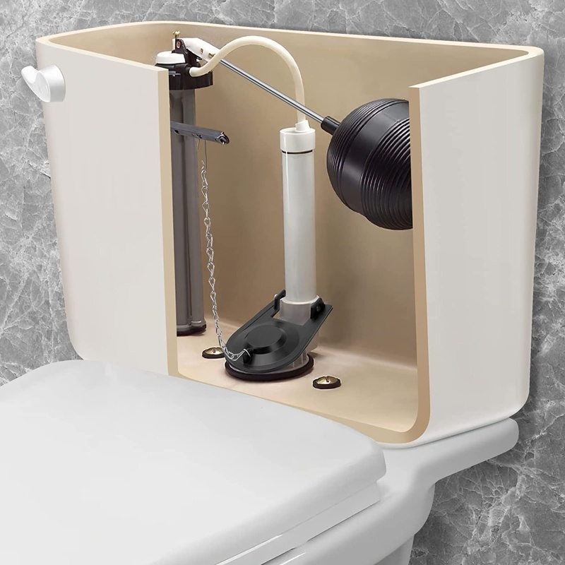 Van Xả Nước Bồn Cầu Bằng Cao Su 2 inch Dễ Lắp Đặt Và Dây Xích Dài Tiện Dụng