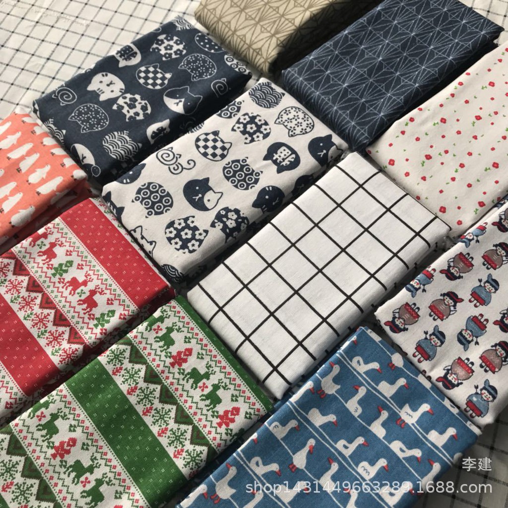 Vải linen họa tiết giáng sinh, noel, giang sinh