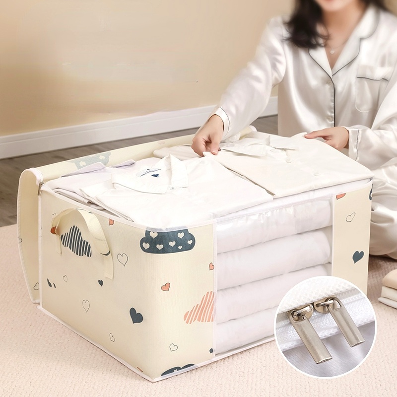 Túi Đựng Quần Áo Chống Bụi Sức Chứa Lớn Có Dây Kéo / Gấp Lại Được Tiện Lợi