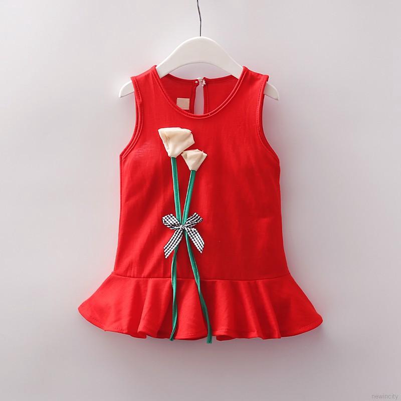 Đầm hoa công chúa dễ thương cho bé gái