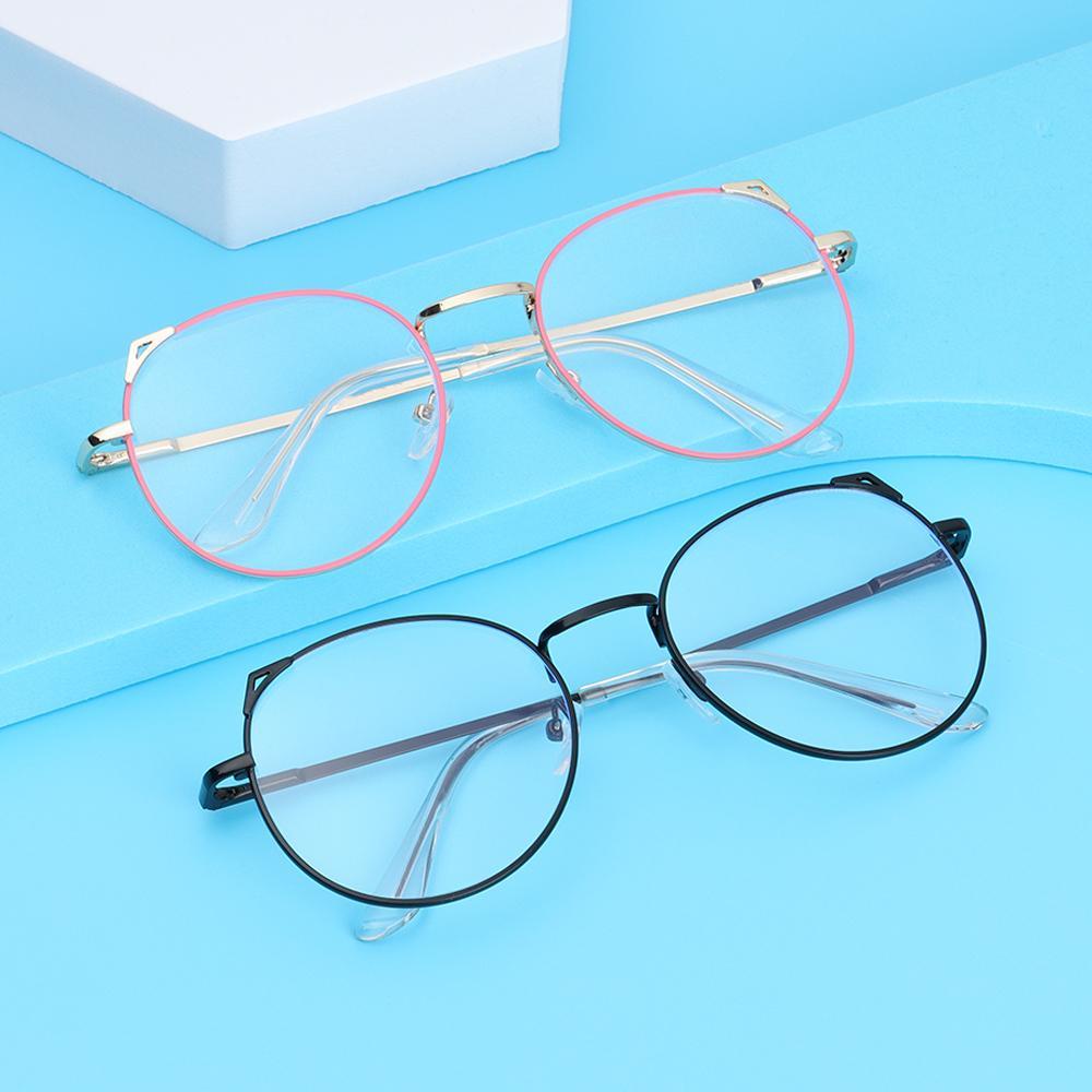 Mắt Kính Gọng Siêu Nhẹ Chống Ánh Sáng Xanh Kiểu Dáng Vintage Dễ Thương Xinh Xắn