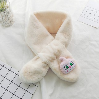 Khăn choàng cổ phối lông thú cho bé