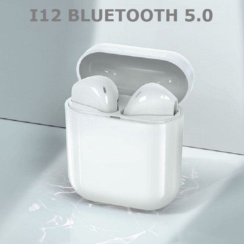 Tai nghe bluetooth không dây i12 tws v5.0 nút cảm ứng vân tay nghe nhạc cực hay dùng cho iphone androi | BigBuy360 - bigbuy360.vn