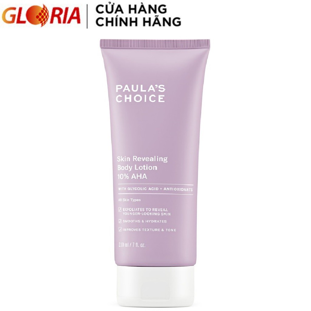 Kem Dưỡng Thể Làm Sáng Da Chứa 10% AHA Paula's Choice Skin Revealing Body Lotion 10% AHA 210ml