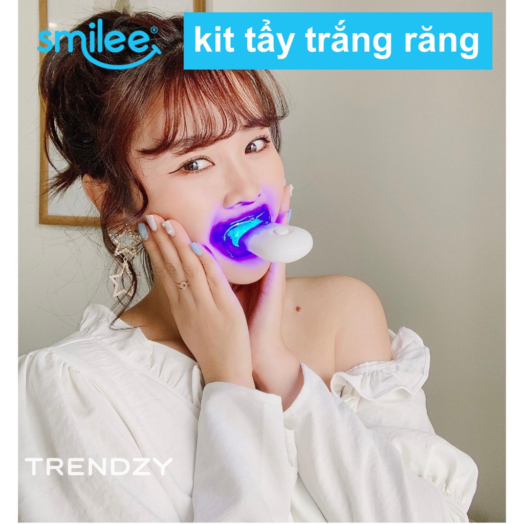 Bộ kit tẩy trắng răng Smilee - Tự làm trắng răng tại nhà chỉ 20 phút - Nhập khẩu Mỹ