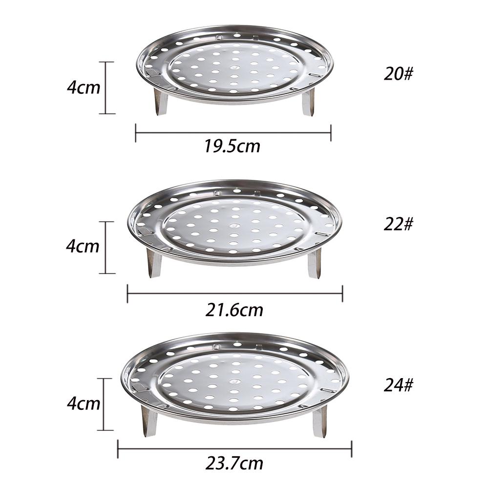 Steaming Stand Kitchen Supplies Steamer Rack Three Legged 3 Types Cooking Tool Durable Stainless Steel Round